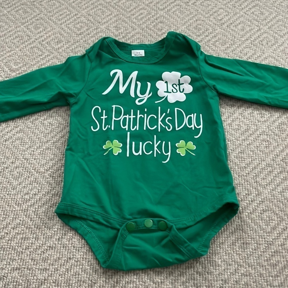 My First St. Patrick’s Day Green Onesie 3-6M